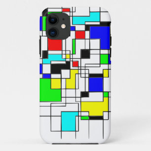 Coque Case-Mate iPhone Hommage Des Carrés Au Hasard À Mondrian