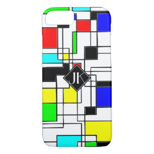 Coques Pour iPhone Hommage Random Carré À Mondrian