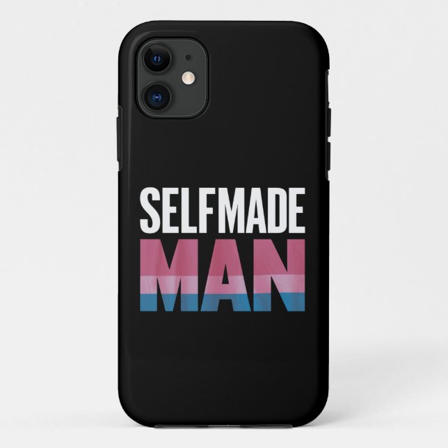 Coques Case-Mate iPhone Homme fait par soi-même Transgenre Drapeau de fier (Dos)