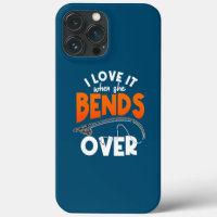 Homme Je L'Aime Quand Elle Se Bend Sur La Pêche Pl