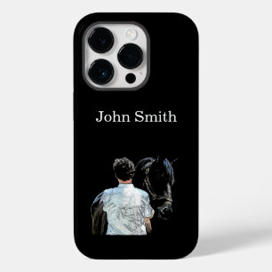 Coque Case-Mate iPhone Homme tenant le cheval sombre boîtier de téléphone