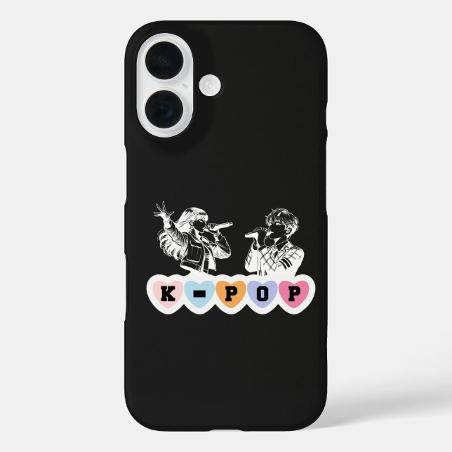 Coques Case-Mate iPhone Hommes Femmes Idols Chantant KPop Hearts Musique D (Verso)