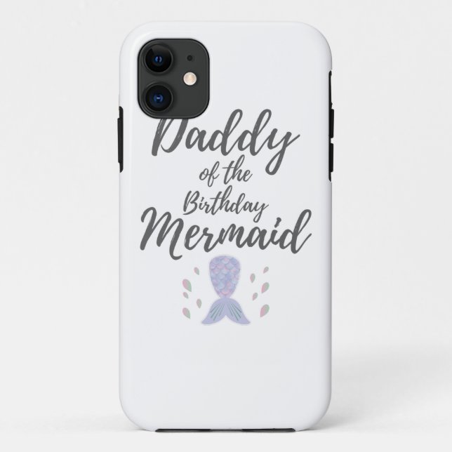 Coques Case-Mate iPhone Hommes Merdad fête d'anniversaire Mermaid Daddy Ca (Dos)