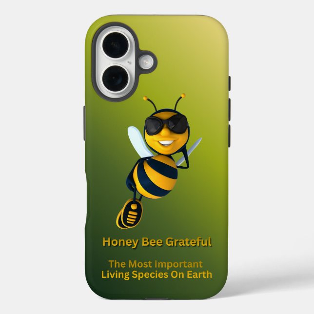 Coques Case-Mate iPhone Honey Bee Grateful Graphic With Attitude (Verso)