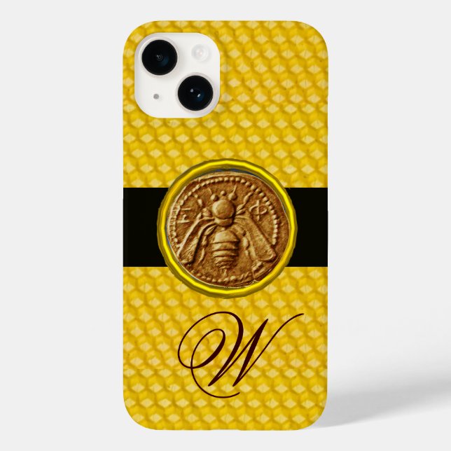 COQUES Case-Mate iPhone HONEY BEE, MONOGRAMME DE L'OEUVRE (Verso)