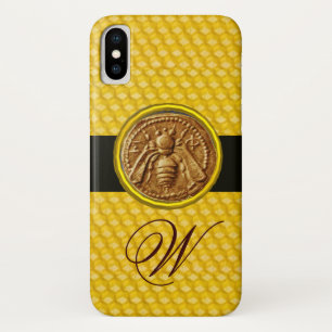 COQUE iPhone X   HONEY BEE, MONOGRAMME DE L'OEUVRE