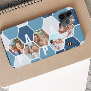 Case-Mate iPhone Case Honeypeb Photo Collage Papa ou 4 Lettre Nom