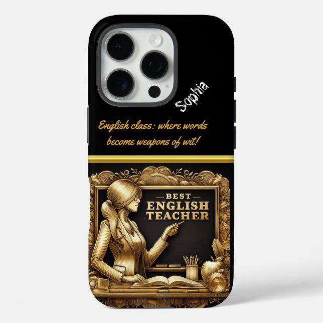 Coques Case-Mate iPhone Honorer l'excellence de l'enseignement en anglais (Verso)