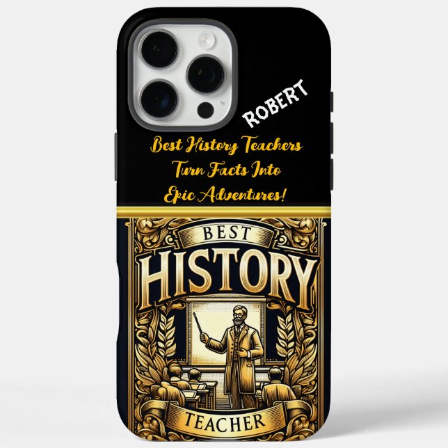 Coques Case-Mate iPhone Honorer un enseignant d'histoire passionnée (Verso)