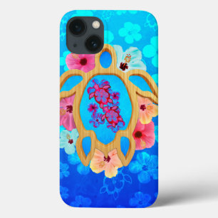 iPhone 13 Coque Honu tropical hawaïen