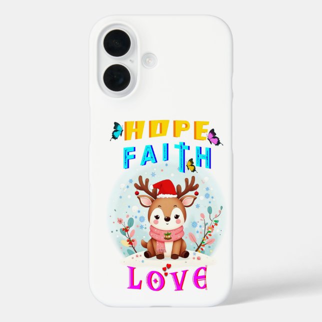 Coques Case-Mate iPhone Hope Faith Love (Verso)