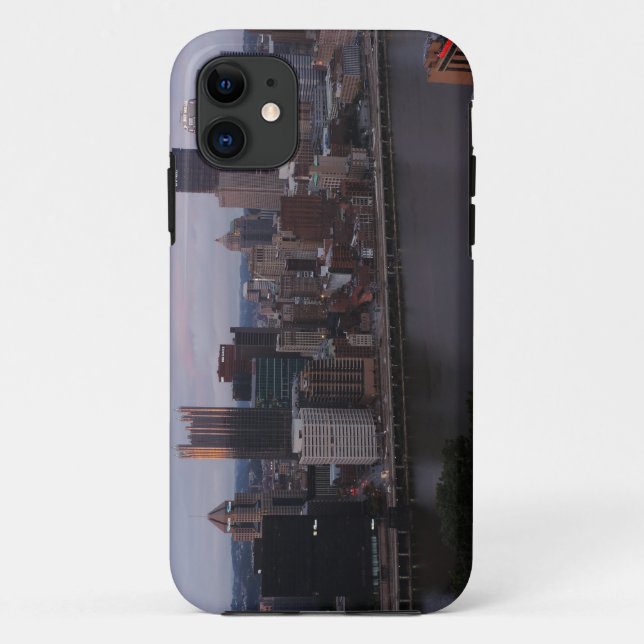 Coques Case-Mate iPhone Horizon aérien de Pittsburgh au coucher du soleil (Dos)
