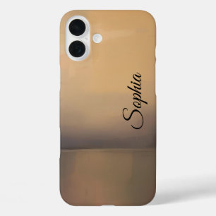 Coque Pour iPhone 16 Plus Horizon calme - Paysage Abstrait doux Pri