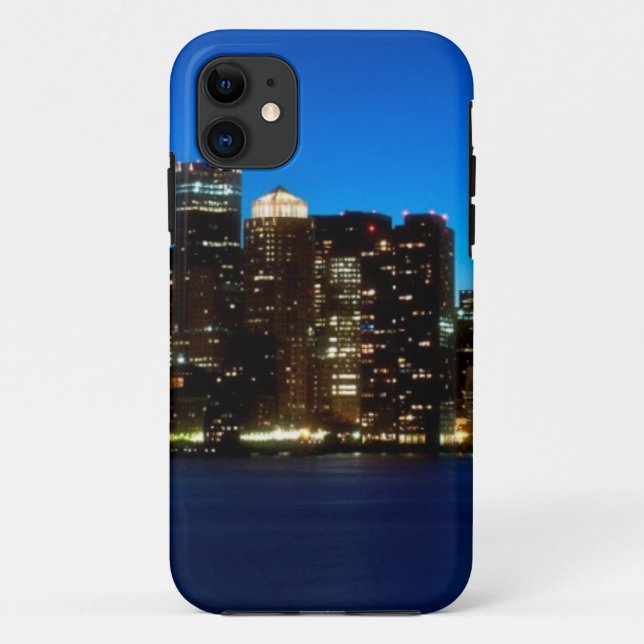 Coques Case-Mate iPhone Horizon de Boston avec la lune (Dos)