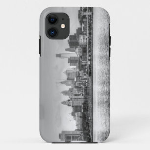 Coque Case-Mate iPhone Horizon de Philadelphie en noir et blanc