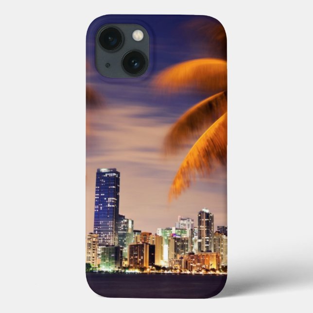 Coques Case-Mate iPhone Horizon des Etats-Unis, la Floride, Miami au (Verso)