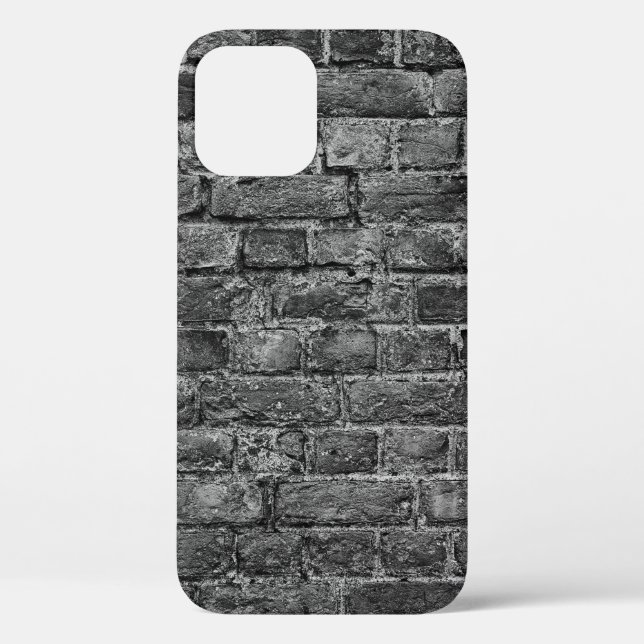 Coques Case-Mate iPhone horizontal part of black painted brick wallwall,br (Verso)