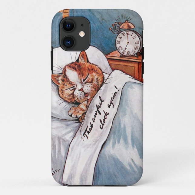 Coques Case-Mate iPhone Horloge D'Alarme Bruyante, Louis Wain (Dos)