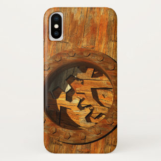 Coques Pour iPhone horloge en bois