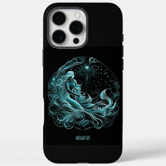 Coque iPhone 16 Pro Max Horoscope Aquarius Zodiac