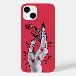 Coque Case-Mate iPhone Horreur surréaliste main avec gothique Rose