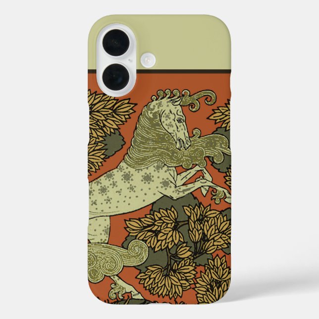 Coques Case-Mate iPhone Horse Arts médiévaux Artisanat Art Nouveau (Verso)