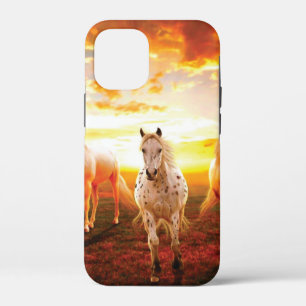 Case-Mate iPhone Case Horses at sunset throw pillow