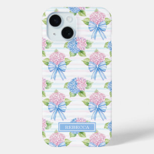 Coque Case-Mate iPhone Hortensias bleus et roses