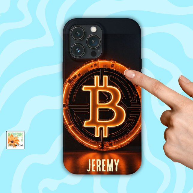 Coques Case-Mate iPhone Hot Bitcoin Logo cadeau pour petit ami crypto (Créateur téléchargé)