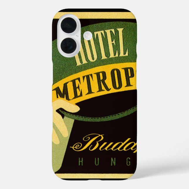Coques Case-Mate iPhone Hotel Metropol Budapest Hongrie Bellhop Casquette (Verso)