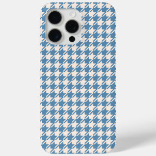 Coque Case-Mate iPhone Houndstooth Blue+Cream Rpt Motif