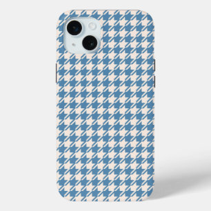 Coque Case-Mate iPhone Houndstooth Blue+Cream Rpt Motif