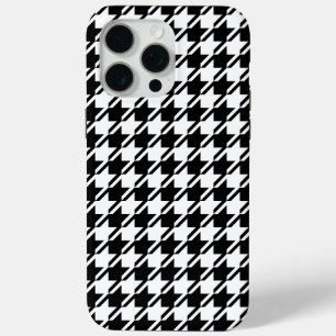 Coque Case-Mate iPhone Houndstooth BW Rpt Motif
