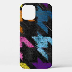 Case-Mate iPhone Case Houndstooth : imitation de toile brute.