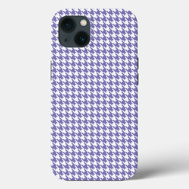 Coques Case-Mate iPhone Houndstooth moderne violet à Emporiomoffa (Verso)