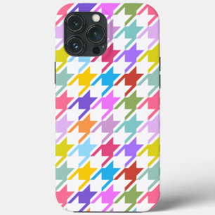Case-Mate iPhone Case Houndstooth Multicolor+White Big Motif