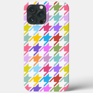 Case-Mate iPhone Case Houndstooth Multicolor+White Big Motif