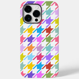 Coque Case-Mate iPhone Houndstooth Multicolor+White Big Motif