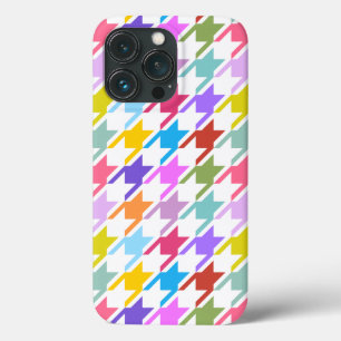 Case-Mate iPhone Case Houndstooth Multicolor+White Big Motif