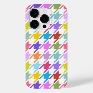 Coque Case-Mate iPhone Houndstooth Multicolor+White Big Motif