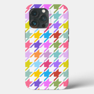 Case-Mate iPhone Case Houndstooth Multicolor+White Big Motif