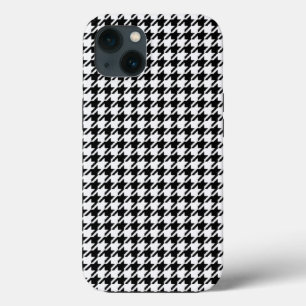 Case-Mate iPhone Case Houndstooth noir et blanc par Shirley Taylor