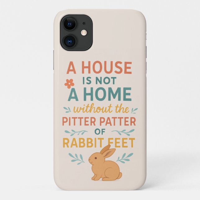 Coques Case-Mate iPhone House pitter patter rabbit feet (Dos)
