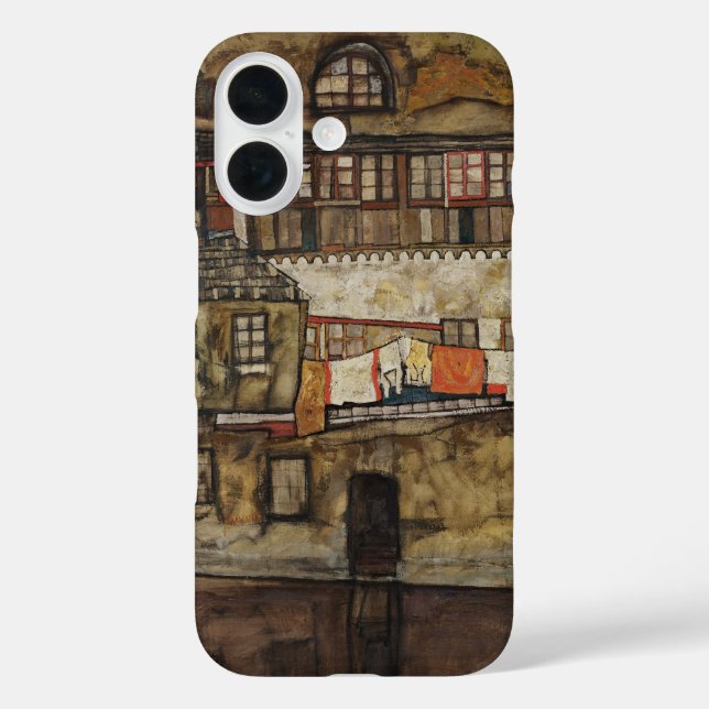 Coques Case-Mate iPhone House Wall on River par Egon Schiele (Verso)