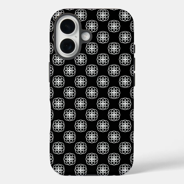 Coques Case-Mate iPhone Housse arrière d'iPhone à motif blanc et noir sans (Verso)