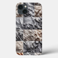 Housse de téléphone à texture de vague élégante -