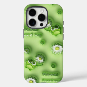 Coque iPhone 16 Pro Housse de téléphone Grenouille Verte Mignonne & Ma