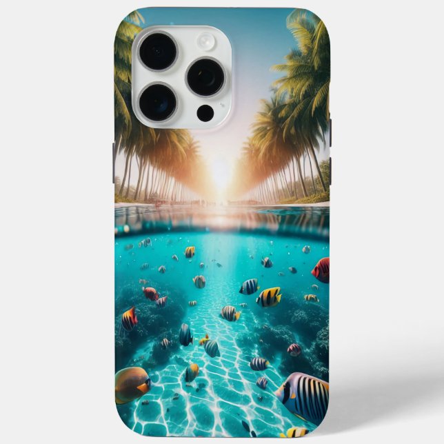 Coques Case-Mate iPhone Housse de téléphone Paradis de l'île tropicale (Verso)