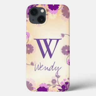 Case-Mate iPhone Case Housse de téléphone portable florale Fleurs Violet
