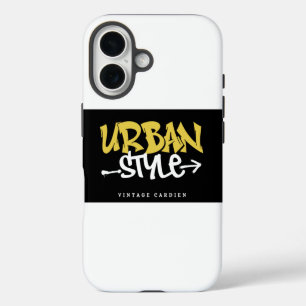 Coque Pour iPhone 16 Housse de téléphone premium imprimée de style urba